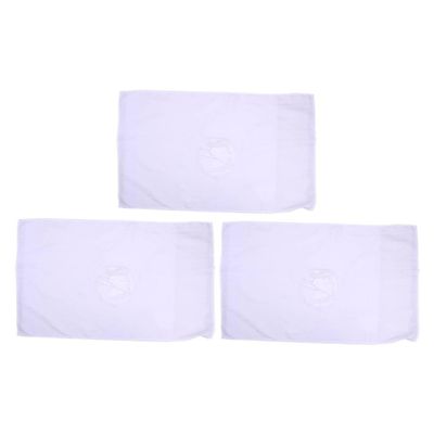 ciciTree 3pcs White Beauty Salon SPA Massage Table Bed Face Hole Towel Pad Sheet Cover 80x50cm