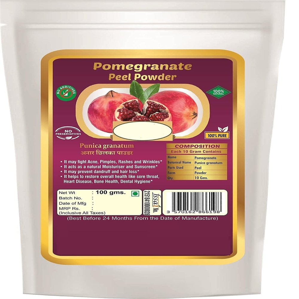 MU Pomegranate Peel Powder (Punica Granatum) Anar Peel Powder - 100g