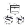 FashionCha 3 Pieces Cosmetics Toiletry Train Case Clear for Women Outdoor Bathroom view 3