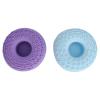 2pcs Makeup Brushes Cleansing Bowl Cute Shaped Soft Silicone Cosmetic Brushes Washing Tool Blue Purple view 1
