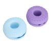 2pcs Makeup Brushes Cleansing Bowl Cute Shaped Soft Silicone Cosmetic Brushes Washing Tool Blue Purple view 2