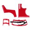 Beard Shaping Tool Kit Neckline Shaving Template Guide Set 4pcs for Men Hair Styling,Red. view 2