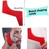 Beard Shaping Tool Kit Neckline Shaving Template Guide Set 4pcs for Men Hair Styling,Red. view 3