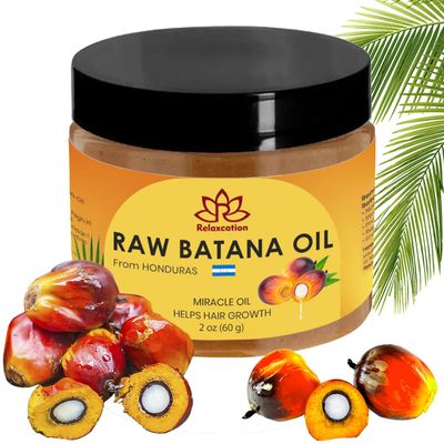 Batana Oil from Honduras - 100% Pure Raw Batana Oil - for Hair Growth, 100% Natural, Pure, Prevent Hair Loss and Enhances Hair Thickness in Men & Women (2 oz)