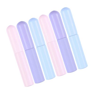 FOMIYES 6pcs Silicone Lip Gloss Applicators Cover Reusable Lip Brush for Smooth Application for Daily Makeup and Care