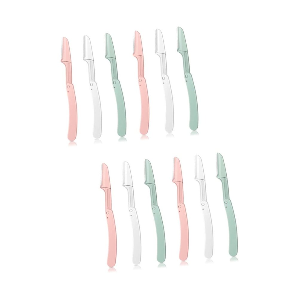 FOMIYES 12pcs Facial Hair Remover for Women Eyebrow Shaver Portable Eyebrow Trimmer Detailing Razor Beauty Tool