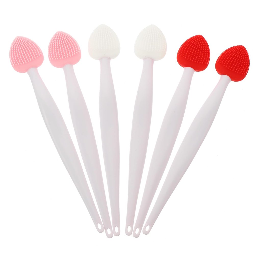Baluue 30pcs Facial Scrub Lip Exfoliator Nose Cleaning Tools Lightweight Portable Comfortable Handle Deep Cleaning for Refreshed Skin