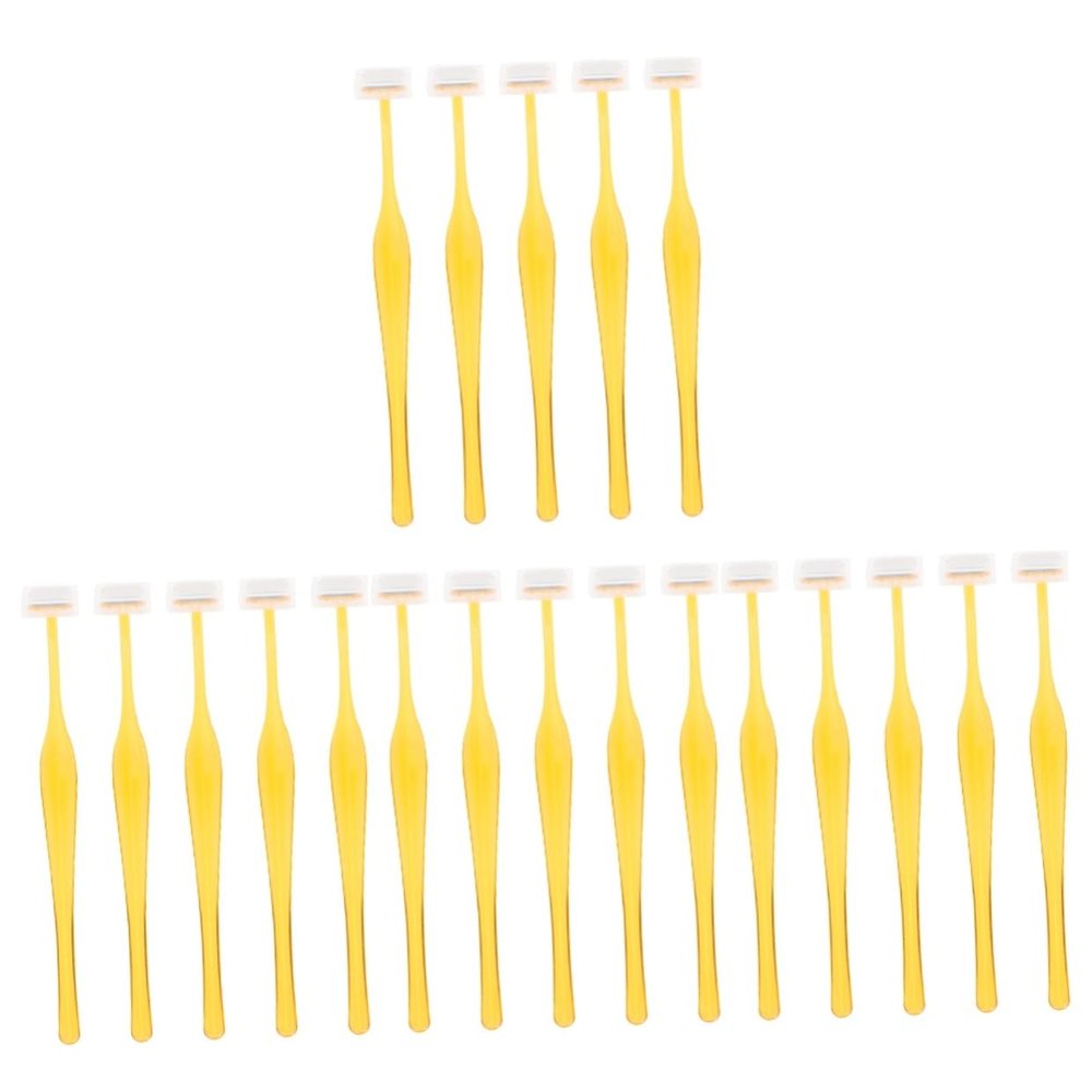 Ipetboom 4sets Plastic Eyebrow Razor for Women Stainless Steel Trimmers Set Safe Gentle Facial Hair Removal Tool Compact Portable Eyebrow Shaver Trimmer Kit 5pcs*4 Random Color