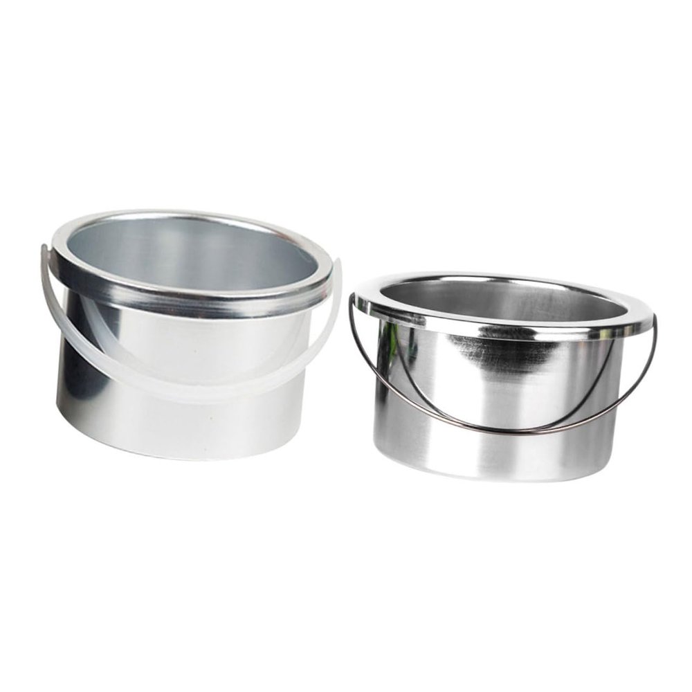 Didiseaon 2pcs Wax Warmer Inner Pans for Hair Removal Metal Wax Melting Dish Compatible and Easy to Clean Essential Accessory for Home and Salon Use