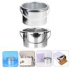Didiseaon 2pcs Wax Warmer Inner Pans for Hair Removal Metal Wax Melting Dish Compatible and Easy to Clean Essential Accessory for Home and Salon Use view 3