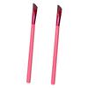 Baluue 2pcs Angled Brow Brushes for Women Eyebrow Shaping Grooming Makeup Tools Portable Precision Brush for Eyebrow Powder Concealer Red view 1