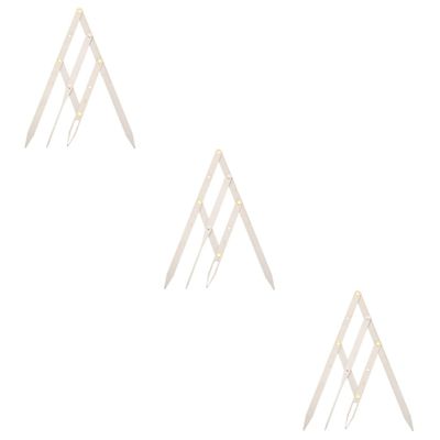 Ipetboom 3pcs Stainless Steel Eyebrow Ruler Tape Eyebrow Measuring Tool for Shaping Stencil