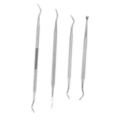 MERRYHAPY 4pcs Nail Art Tool Practical Nail Cleaning Tools for Cuticle Care Ergonomic Design for Easy Use for Home and
