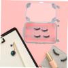 SOESFOUFU Luggage Shaped Eyelash Storage Box with Transparent Window Compact Faux Lash Case for Easy Management Cute Small for Travel and Organization view 3