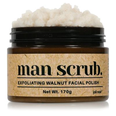 Walnut Face Scrub for Men Gritty Exfoliating Facial Cleanser with Natural Oils Walnut Powder, Deep Clean, Clears Pores, Smooths Texture, Helps Men's Acne-Prone Skin Non-Comedogenic, Cruelty-Free