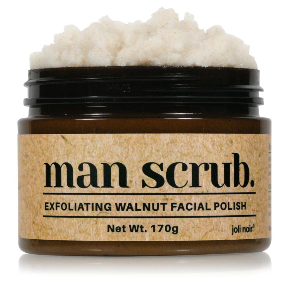 Walnut Face Scrub for Men  Gritty Exfoliating Facial Cleanser with Natural Oils Walnut Powder, Deep Clean, Clears Pores, Smooths Texture, Helps Men's Acne-Prone Skin  Non-Comedogenic, Cruelty-Free