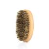 Beard & Mustache Brush Oval Wood Handle For Facial Hair Boar Bristle Brush Men Beard Grooming Brush Adds & Softnes view 2