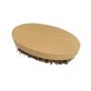 Beard & Mustache Brush Oval Wood Handle For Facial Hair Boar Bristle Brush Men Beard Grooming Brush Adds & Softnes view 3