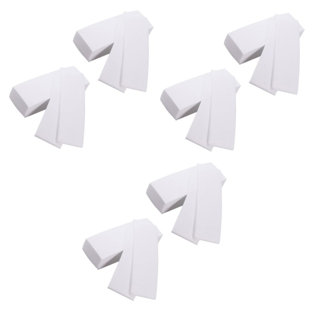 FOMIYES 6packs Non-woven Depilatory Wax Paper Hair Removal Pads for Women Facial Body Hair Unbleached Thickened Skin-friendly
