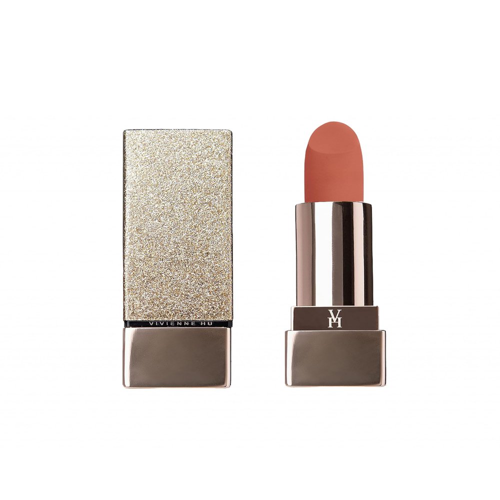 VH VIVIENNEHU NEW YORK GOLDSAND LONG LASTING CREAMY SATIN AND SOFT MATTE LIPSTICK - Enchanted