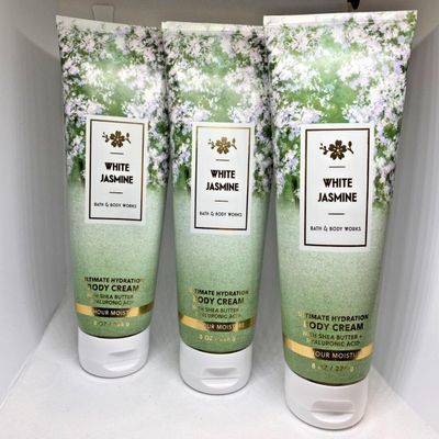 3 WHITE JASMINE Ultra Shea bath & Body Cream 8 oz