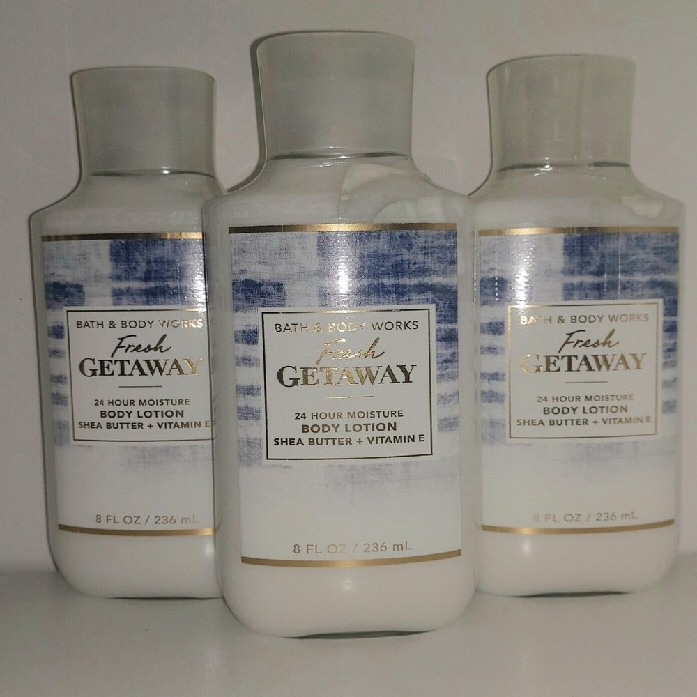 3 Fresh Getaway (Yuzu Citrus) Bath Body Lotion w/Shea & Vitamin E 8 oz