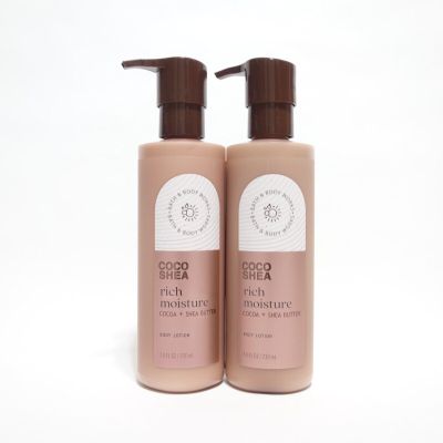 2 Coco Shea Rich Moisture Bath Body Lotion 7.8 fl oz Coconut