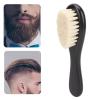 Barber Beard Brush Soft Hair Cleaning Wooden Handle Beard Styling Cleaning Brush for Men view 4