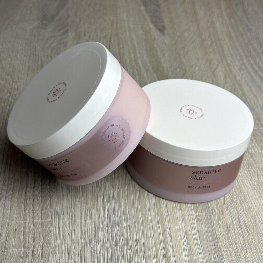 2 Sensitive Skin COLLOIDAL OATMEAL Bath Body Butter 6.5 oz each