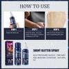 60ml Shiny Glitter Spray, Hair and Body Glitter Hairspray with Glitter Powder for Makeup, Festival Outfits, Halloween Decorations view 4
