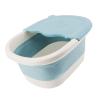 CCYLEZ Foldable Foot Bath Basin, Massage Acupoints Foot Bath Basin Relieve Fatigue Compact for Home for Kids (Blue) view 2