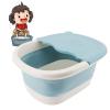 CCYLEZ Foldable Foot Bath Basin, Massage Acupoints Foot Bath Basin Relieve Fatigue Compact for Home for Kids (Blue) view 4