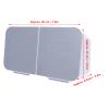 Makeup Organizer, Large Opening Makeup Box, Flip Cover Wall Mounted Cotton Pad Storage Box, Removable Washable Pad Holder with Buckle for Bathroom (White Gray) view 2