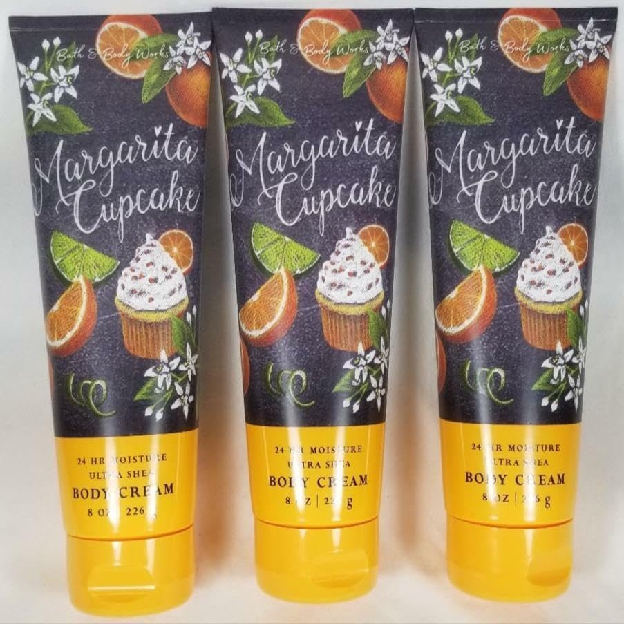 3 MARGARITA CUPCAKE Ultra Shea Body Cream Lotion bath body 8 oz