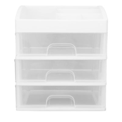 3 Layer Drawer Makeup Organizer 3 Layer Drawer Type, Makeup Storage Drawers, Transparent Makeup Storage Organizer