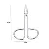 Didiseaon 6pc Eyebrow Tweezers Set Stainless Steel Round Tip Eyebrow Clamp Beauty Tool for Women Men view 2