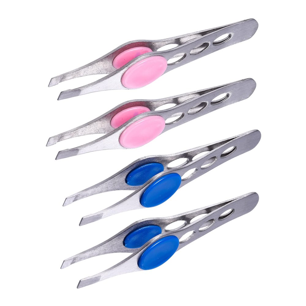 Didiseaon 4pcs Stainless Steel Eyebrow Clips Durable Eyebrow Shaping Tools with High Adhesion for Precise Tweezing