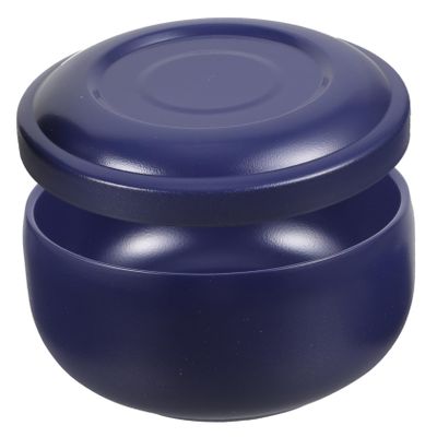 ASAKKURA Stainless Steel Shaving Bowl for Men Durable and Easy to Clean Grooming Tool Multi-purpose Shaving Cup Blue for Travel and Daily Use