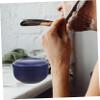 ASAKKURA Stainless Steel Shaving Bowl for Men Durable and Easy to Clean Grooming Tool Multi-purpose Shaving Cup Blue for Travel and Daily Use view 4