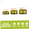 HAPINARY 5pcs Refillable Travel Cream Jars Empty Moisturizer Containers Leak Tiny Cosmetic Storage for Skincare Makeup and Jewelry Versatile Travel Bottles Set view 2