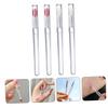 Baluue 4pcs Silicone Lip Brushes Covers for Precise Lipstick Application Portable Makeup Tool and Pink Tips for Daily and Professional Use view 2