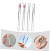Baluue 4pcs Silicone Lip Brushes Covers for Precise Lipstick Application Portable Makeup Tool and Pink Tips for Daily and Professional Use view 4