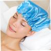 HAPINARY 2pcs Bathing Caps for Women Breathable Shower Hair Bonnet for Sleeping Double Layer Green and Blue for Long Hair view 3