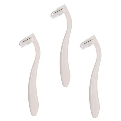 Baluue 3pcs Body Hair Trimmer for Women Mini Manual Shaver for Armpit Arm and Leg Hair Removal Safe Skin-friendly Design Portable and Convenient for Travel