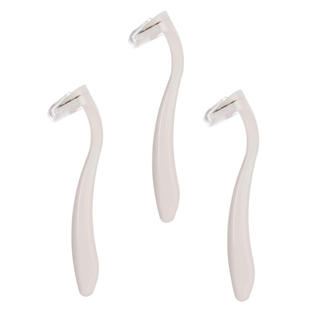 Baluue 3pcs Body Hair Trimmer for Women Mini Manual Shaver for Armpit Arm and Leg Hair Removal Safe Skin-friendly Design Portable and Convenient for Travel