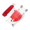 Baluue Barber Scissors Storage Bag Transparent Pvc Waist Pack for Hairdressers Lightweight Multi-functional Organizer for Scissors Combs and Accessories Stylists and Personal Use view 1