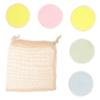 Beatifufu 5pcs Facial Cleaning Pads Soft Cotton Makeup Remover Pads Double-Sided Makeup Wipes Washable Reusable Luxury Powder Puff Random Color view 1