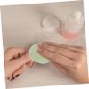 Beatifufu 5pcs Facial Cleaning Pads Soft Cotton Makeup Remover Pads Double-Sided Makeup Wipes Washable Reusable Luxury Powder Puff Random Color view 4