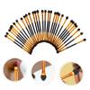 Mikinona 30pcs Double-headed Makeup Brush Set Women's Eyeshadow Brush for Natural view 3