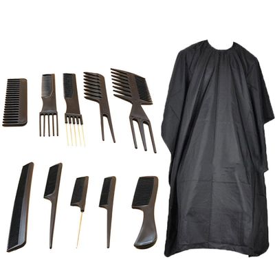 HAKIDZEL Hairdressing Kit Barber Tool Set Professional Hair Cutting Scissors Comb Brush for Men